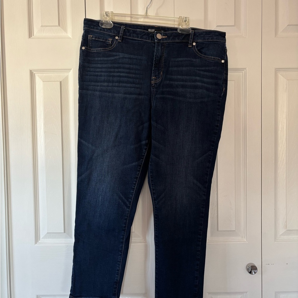 Vera Wang Blue Jeans Sleek Modern Fit